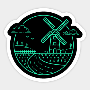 Wind mill Sticker